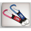 6 CM Carabiner w/ Web Strap & Key Ring